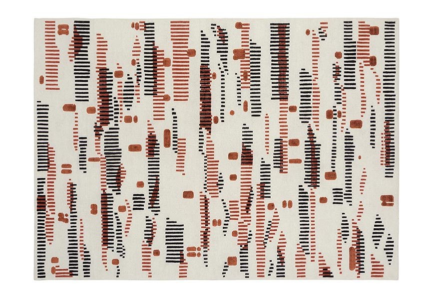 Tapete By Kamy - Dhurie paisagens off white/mix rust