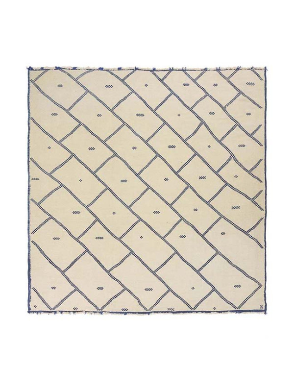 KILIM RIAD 1 OFF WHITE/BLUE