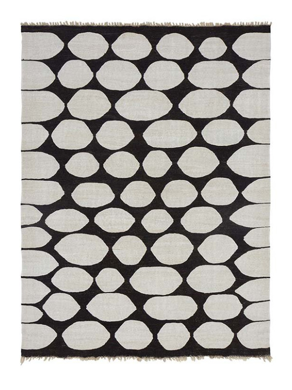 KILIM AFRICA 3 OFF WHITE/BLACK