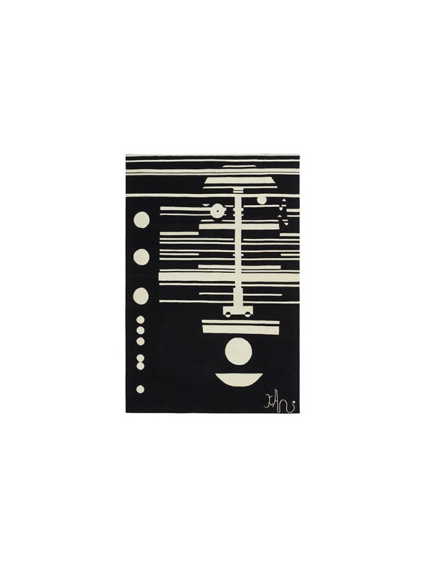 TAPECARIA ARAZZO NIOBE GRANDE MASCARA P&B - 1,20 X 1,80