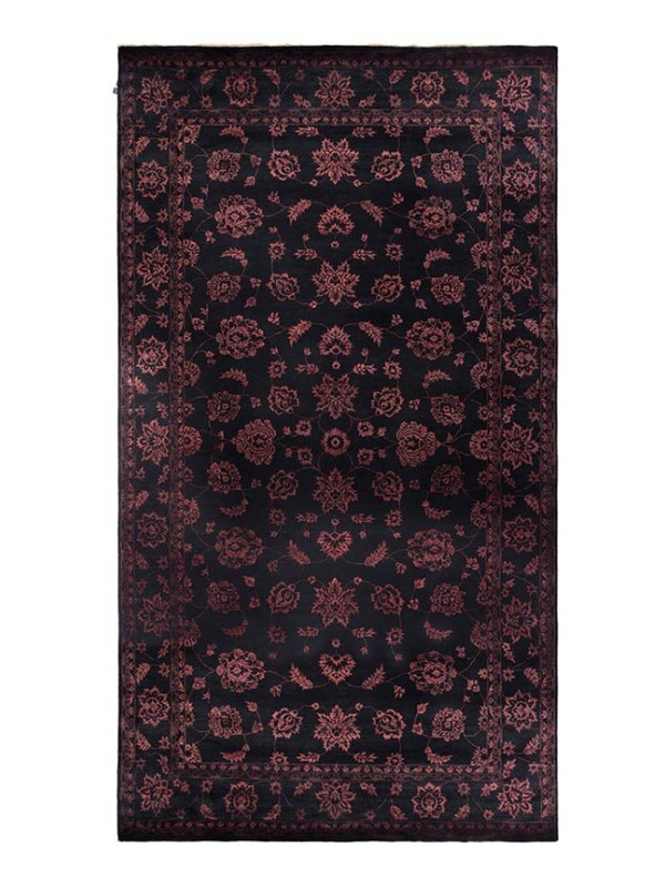 SHALIN DAMASK BLACK/RED