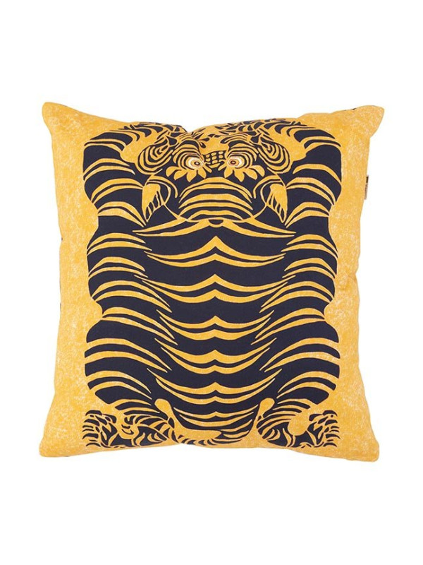 ALMOFADA PRINTED TIGER 1A YELLOW/BLACK - 45 X 45