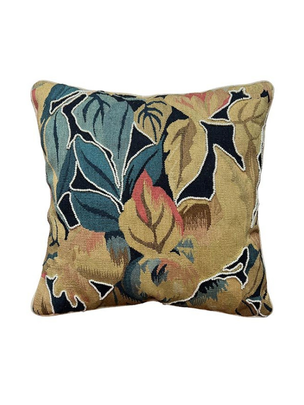ALMOFADA AUBUSSON VERDURE PEROLAS - 45 X 45