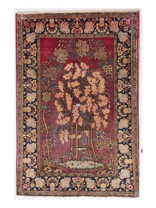 QUADRO TAPETE ISFAHAN ANTIGO - 1,56 X 1,22