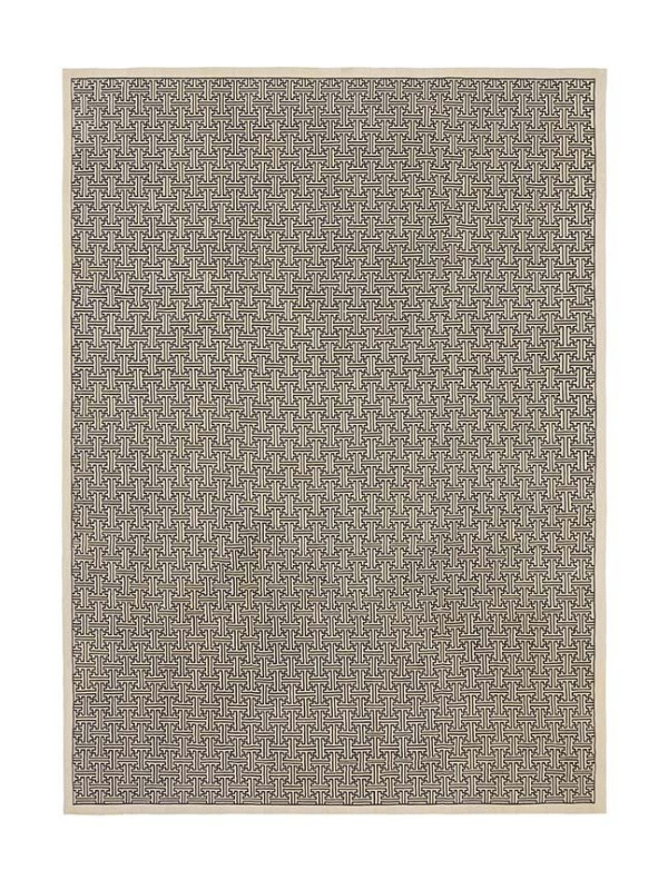 AUBUSSON GEOMETRIC 4 OFF WHITE/BLACK