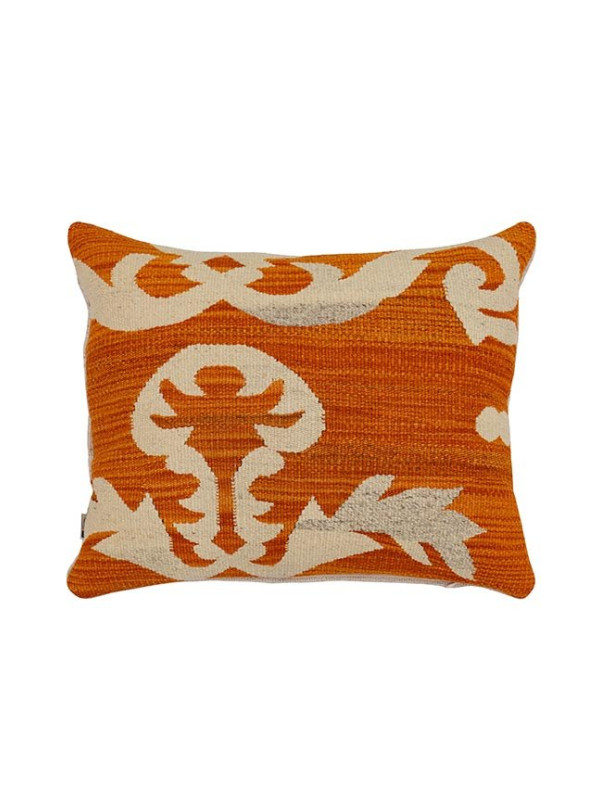ALMOFADA KILIM IKAT LASHIMI ORANGE DOUBLE 1 - 50 X 40