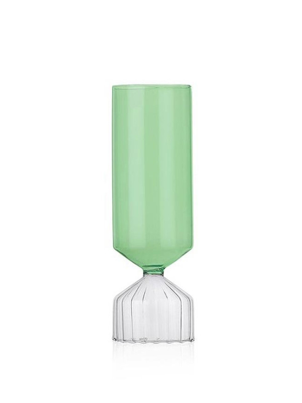 BOUQUET VASE COLORE CLEAR GREEN - 27X27