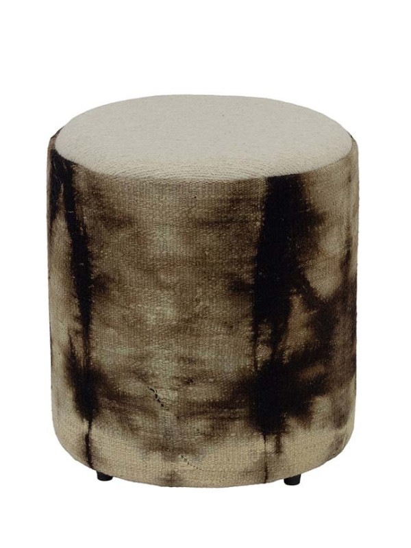 PUFF FORRADO KILIM BATIK BROWN 1 - 45X43X43