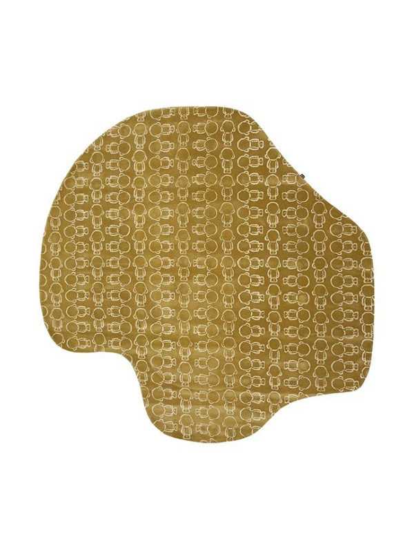 MUNNY DECOR 3 TUFFEDS GOLD&OFF WHITE