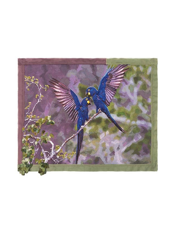 TAPECARIA ARAQUEM ARARA AZUL DE LEAR - 1,36 X 1,10