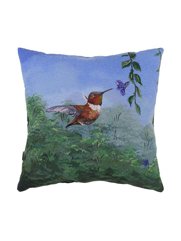 ALMOFADA LELLI BEIJA FLOR DO ALLEN - 54 X 52