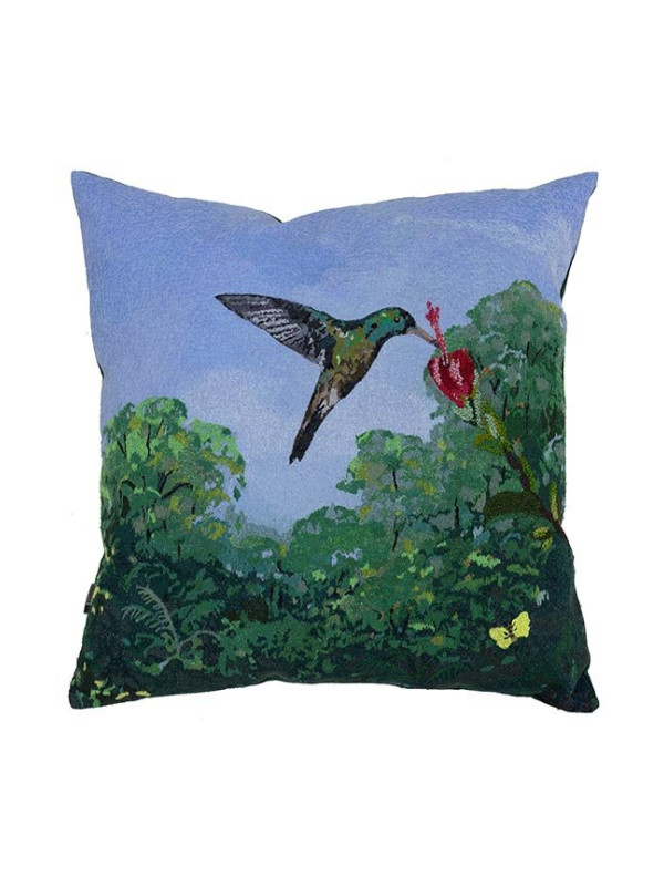 ALMOFADA LELLI BEIJA FLOR VESTE VERDE - 54 X 52