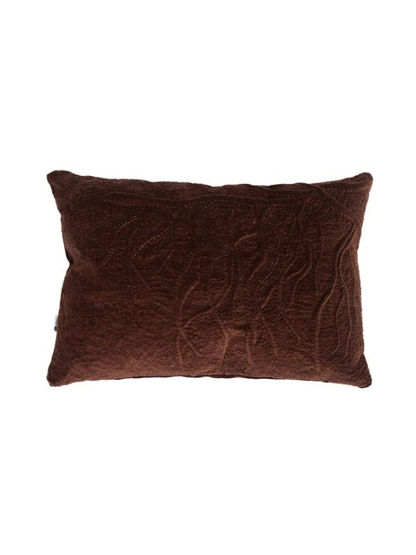 ALMOFADA TRAPUNTO CHOCOLATE 46 - 60 X 40