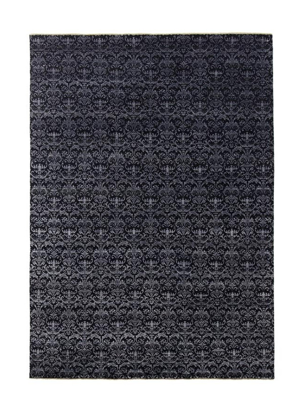 SHALIN DAMASK BLACK/GREY