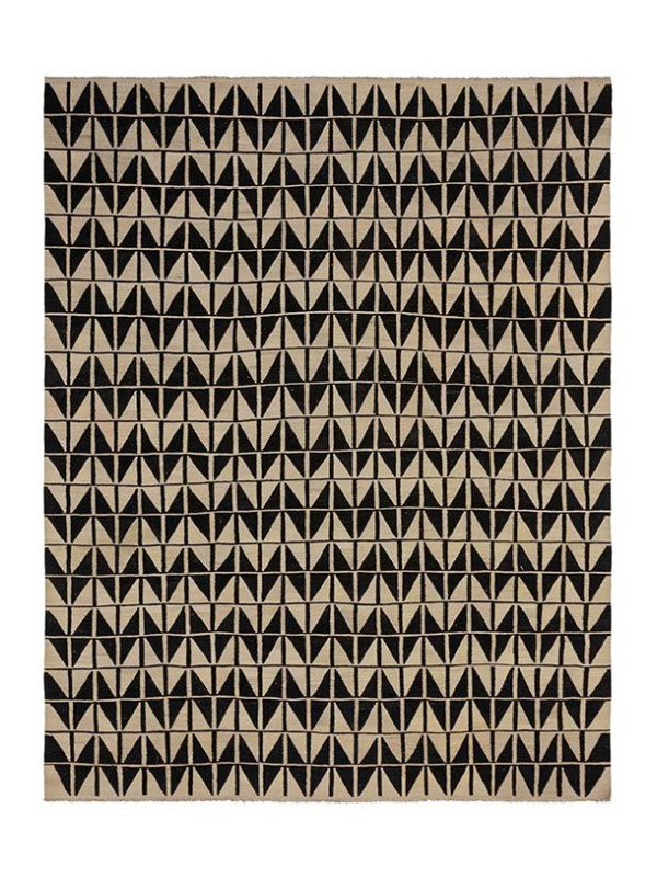 KILIM CHEVRON K-5 DUNE/BLACK