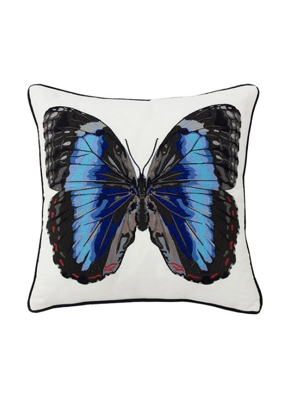 ALMOFADA BORBOLETA MORPHO HELENOR - 45 X 45