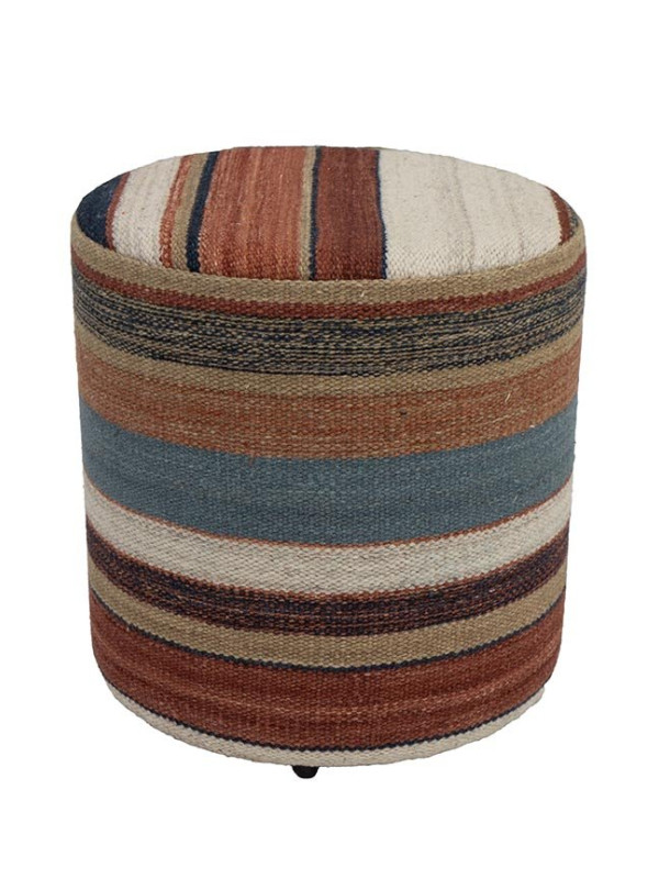 PUFF FORRADO KILIM MAGREB® 8 MULTI 19 - 45X40X40