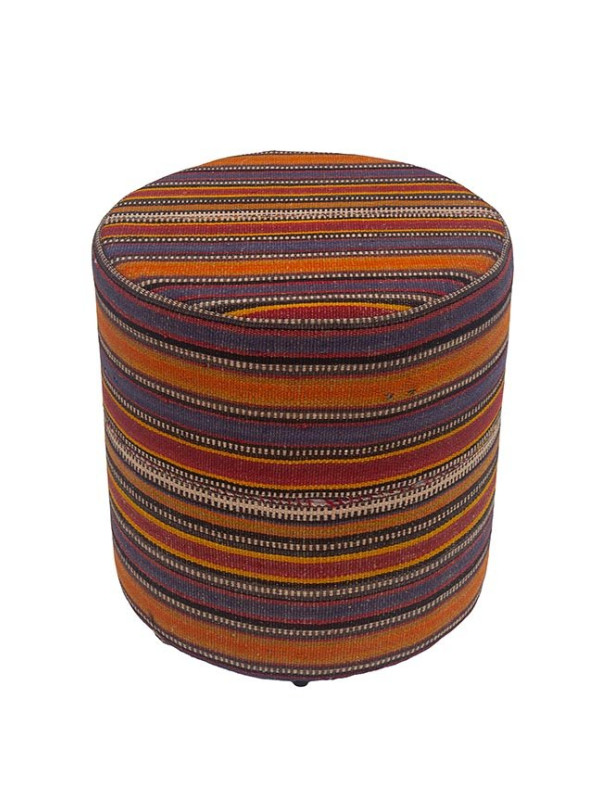 PUFF FORRADO KILIM JOGIM MULTI 26 - 45X40X40