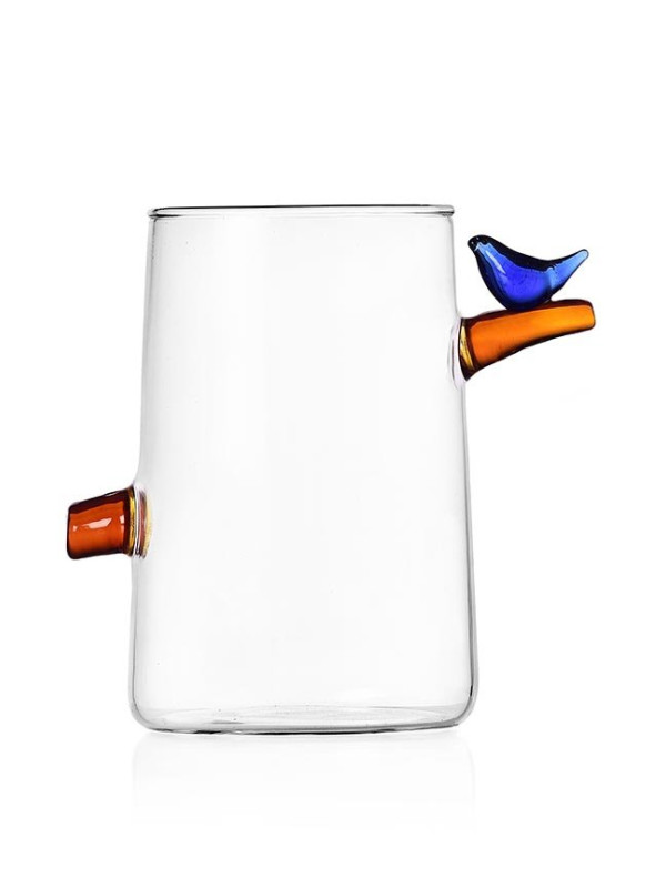 BIRDS LONGDRINK LIGHT BLUE BIRD - 12 X 8
