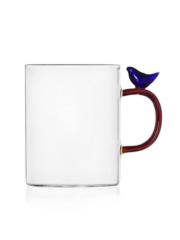 TAZZA UCCELLO BLU - 10 X 8