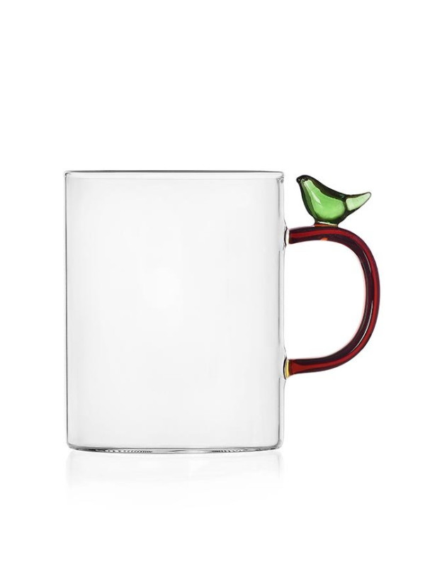 TAZZA UCCELLO VERDE - 10 X 8