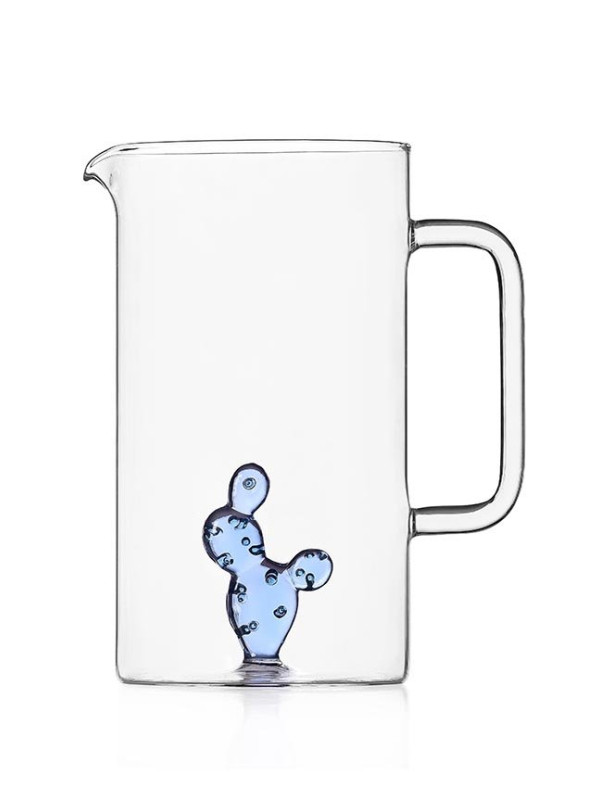 MEDITERRANEO JUG CACTUS BLUE - 7 X 4