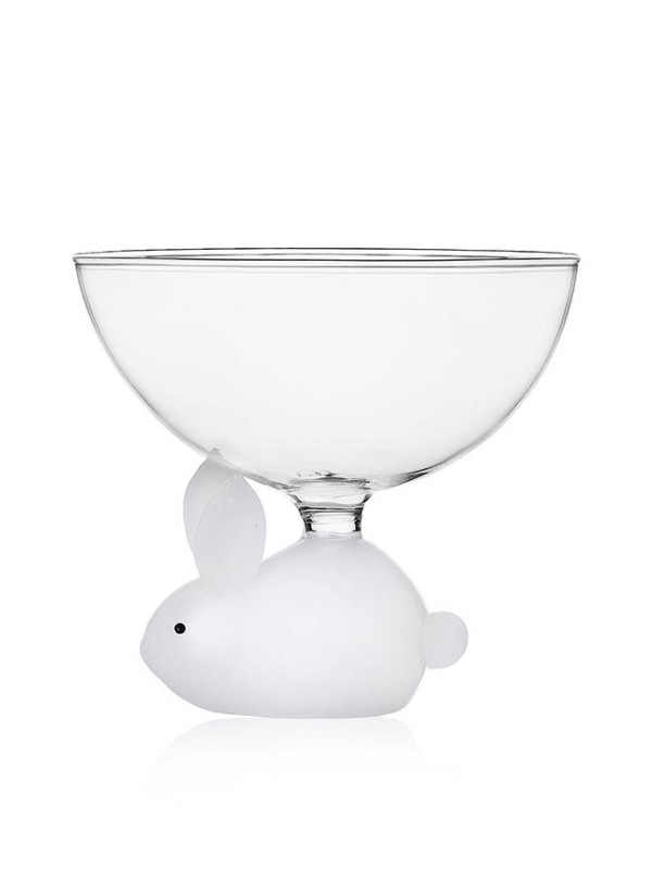 ANIMAL FARM BOWL WHITE RABBIT - 11 X 10