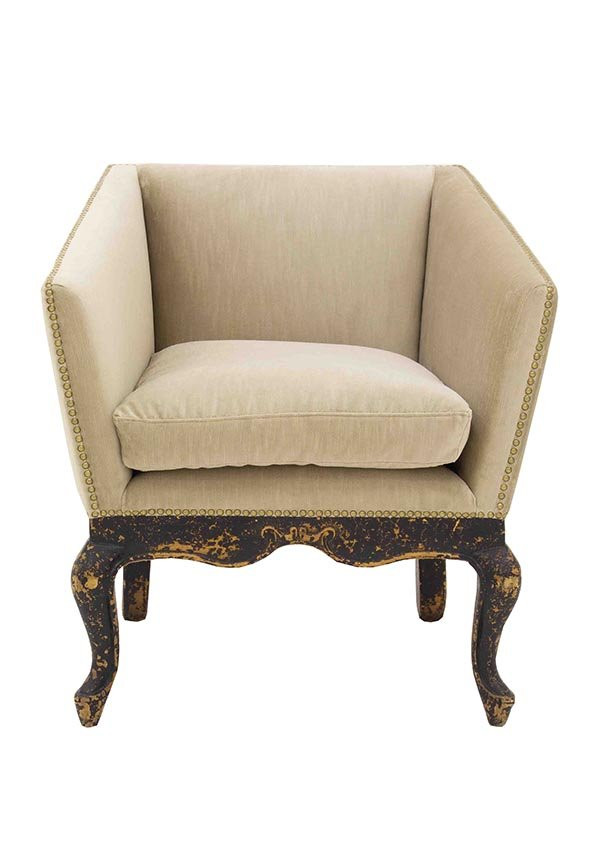 Tapete By Kamy - Flaired armchar flax fendy 14 - 73 x 70 x 60