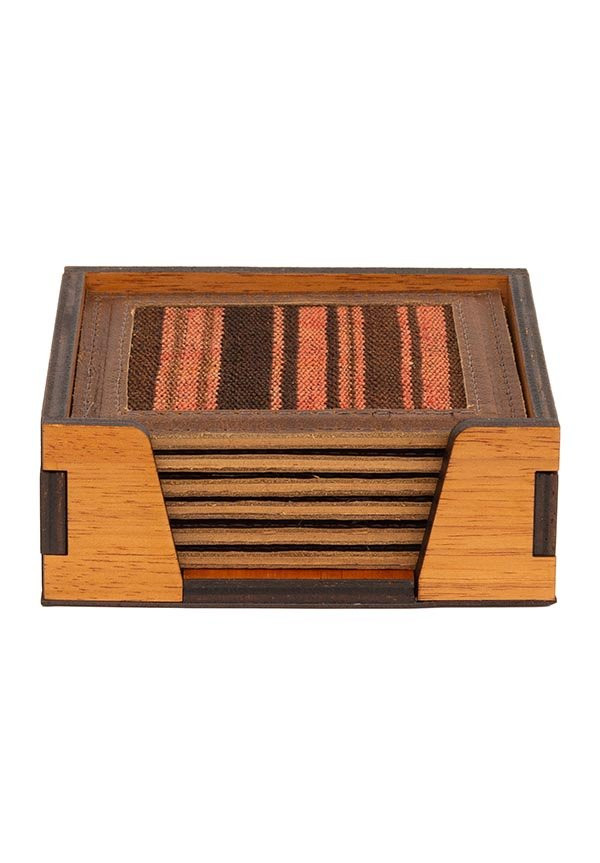 Tapete By Kamy - Porta copo quadrado 1 multi 163 - 12 x 12 x 4