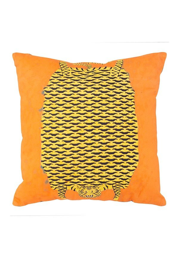 ALMOFADA PRINTED TIGER 1D ORANGE - 45 X 45