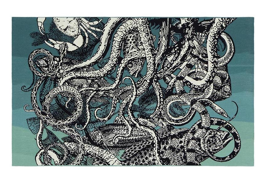 TAPECARIA ARAZZO FAUNA MIX MARITIMO 2021 - 2,30 X 1,45