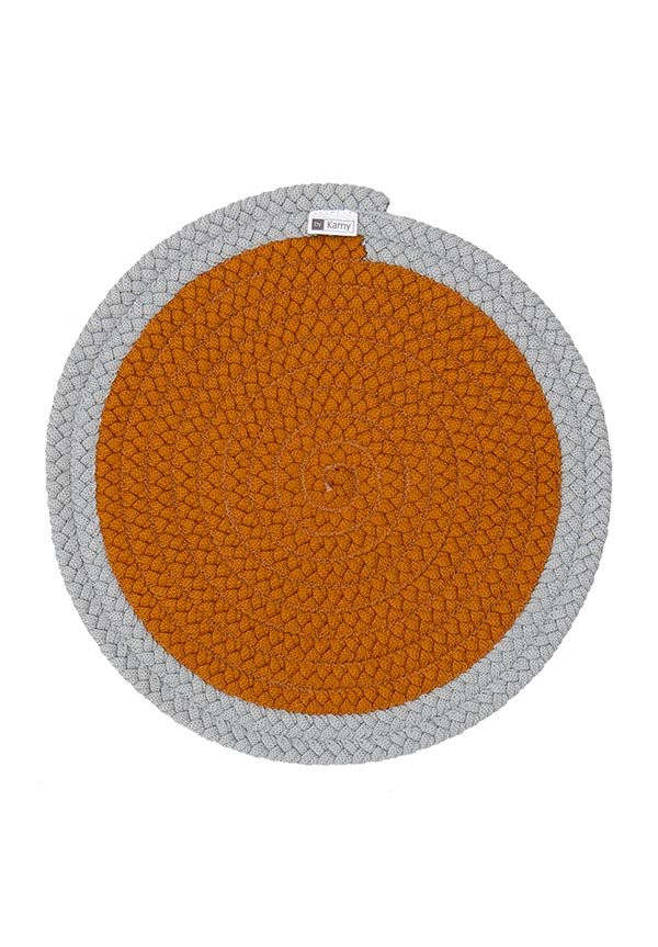 Tapete By Kamy - Jogo americano orbis uniborder camel 2 pecas - 36x36