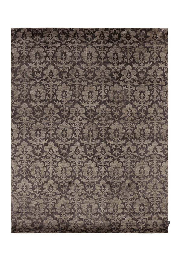 SHALIN DAMASK MAX 1 TAUPE/CHOCOLATE