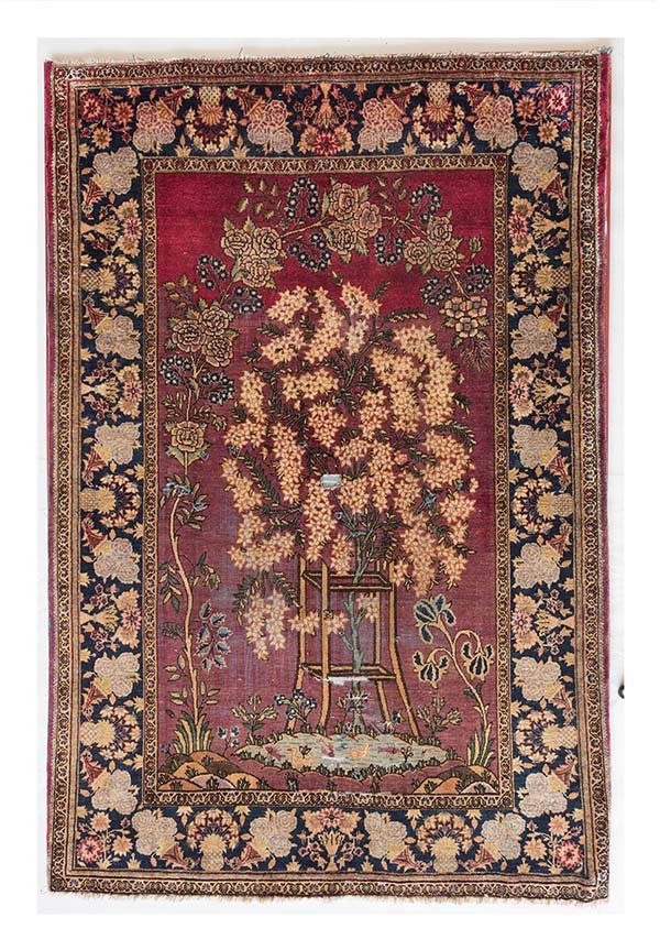 QUADRO TAPETE ISFAHAN ANTIGO - 1,56 X 1,22