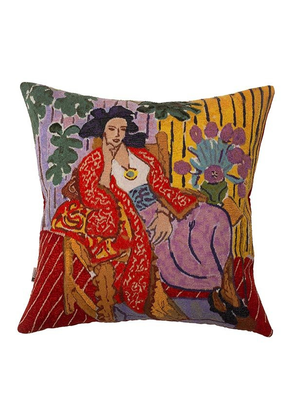 ALMOFADA MATISSE LA FEMME EN ROUGE - 50 X 50