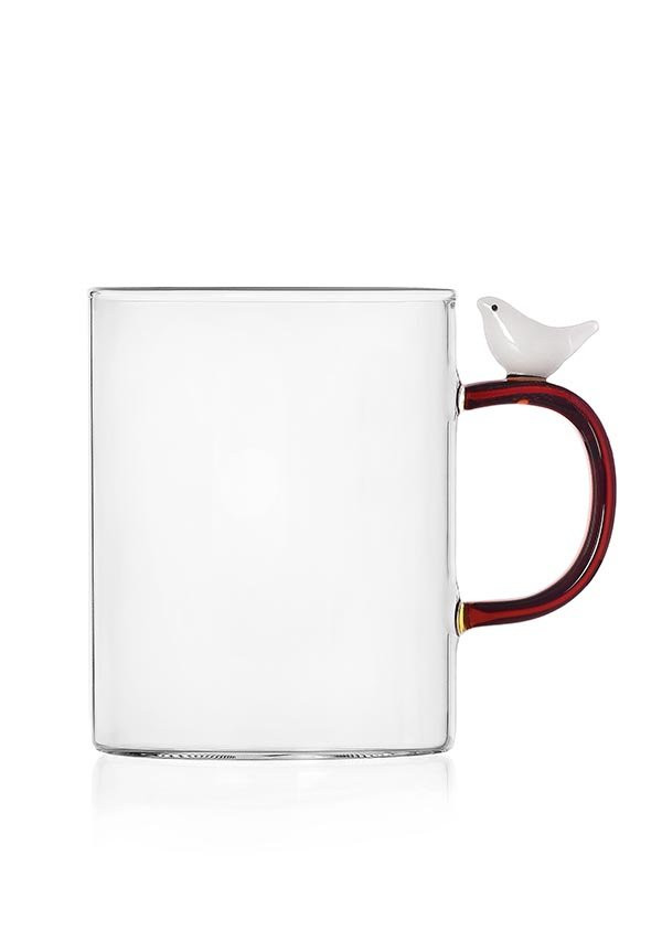 TAZZA UCCELLO BIANCO - 10 X 8