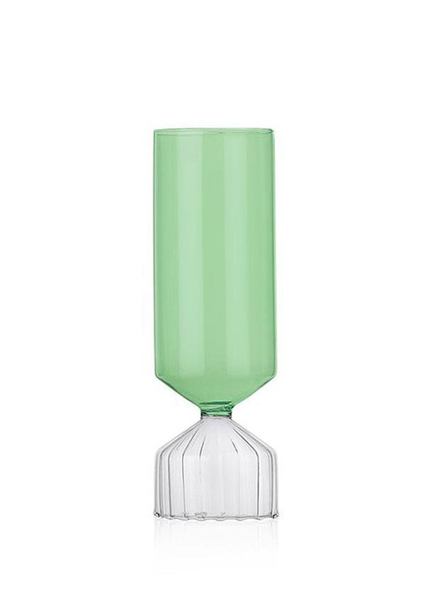 BOUQUET VASE COLORE CLEAR GREEN - 27X27