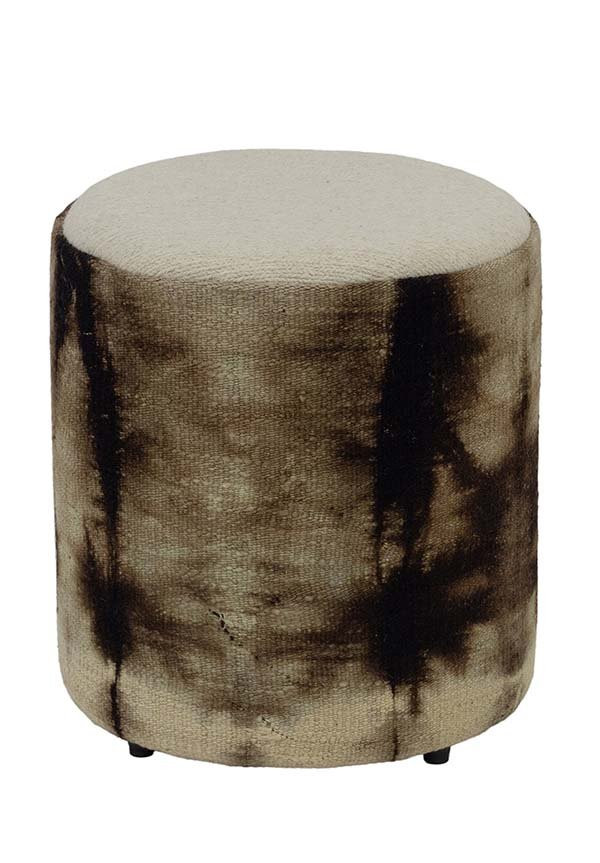 PUFF FORRADO KILIM BATIK BROWN 1 - 45X43X43
