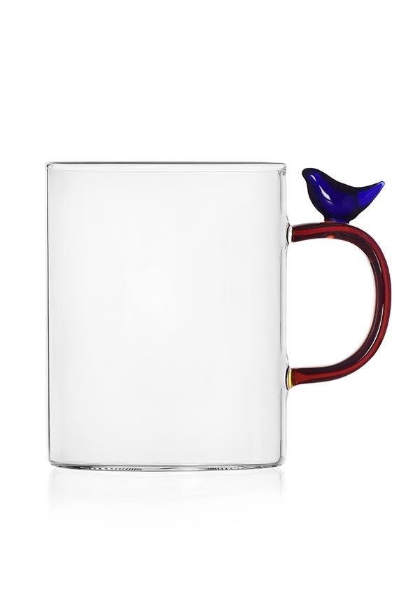 TAZZA UCCELLO BLU - 10 X 8