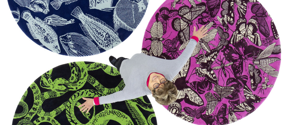 O Estado de S. Paulo | Regina Silveira lança linha de tapetes inspirados na fauna brasileira