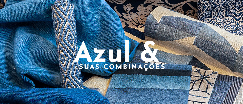 Tapete azul: múltiplas combinações!