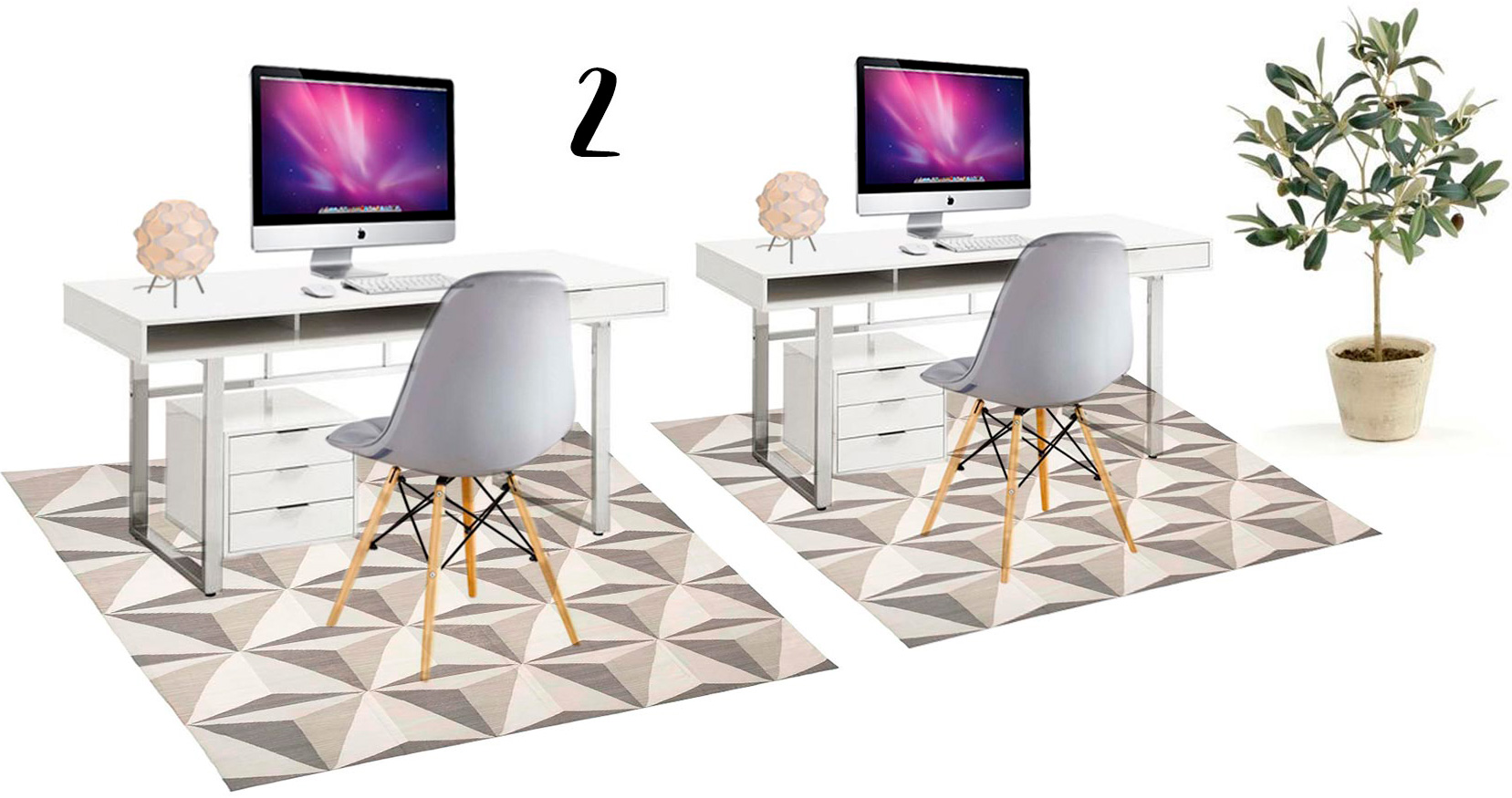 Apreendendo a Decorar
                Recepção e Escritorio Ilustração 2